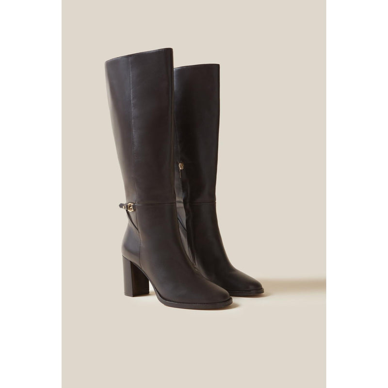 Claudie Pierlot - Bottes Cuir Verni Logo Cp
