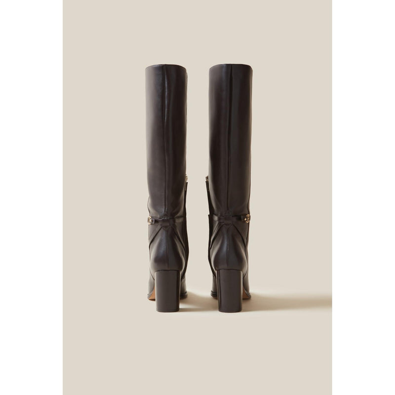 Claudie Pierlot - Bottes Cuir Verni Logo Cp