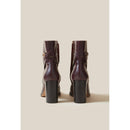 Claudie Pierlot - Botines de charol efecto serpiente