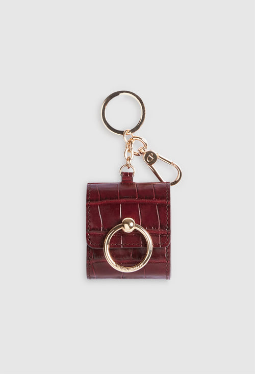 Claudie Pierlot - Gadget Tech - Airpod Case Croco - Burgundy