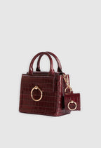 Claudie Pierlot - Gadget Tech - Airpod Case Croco - Burgundy