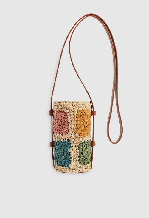 Claudie Pierlot - Petite Maroquinerie - Aporte Gourde Raphia - Multico