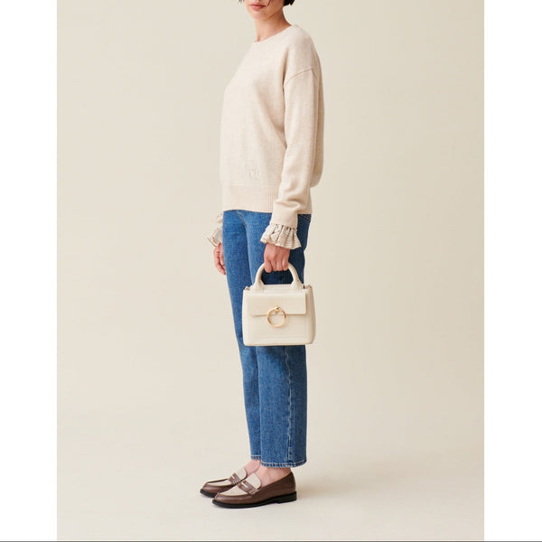 Anouckminigrained Ecru Bag
