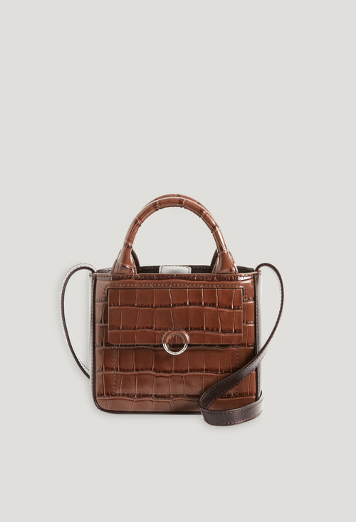 City-Bag - Anoucko Nano Fake Croco - Marron