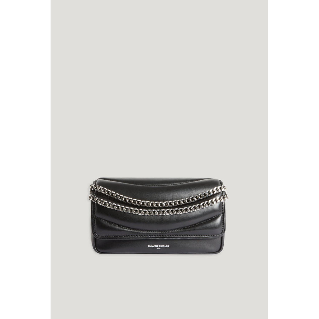 Claudie Pierlot - Bolso Angelina de cuero negro acolchado