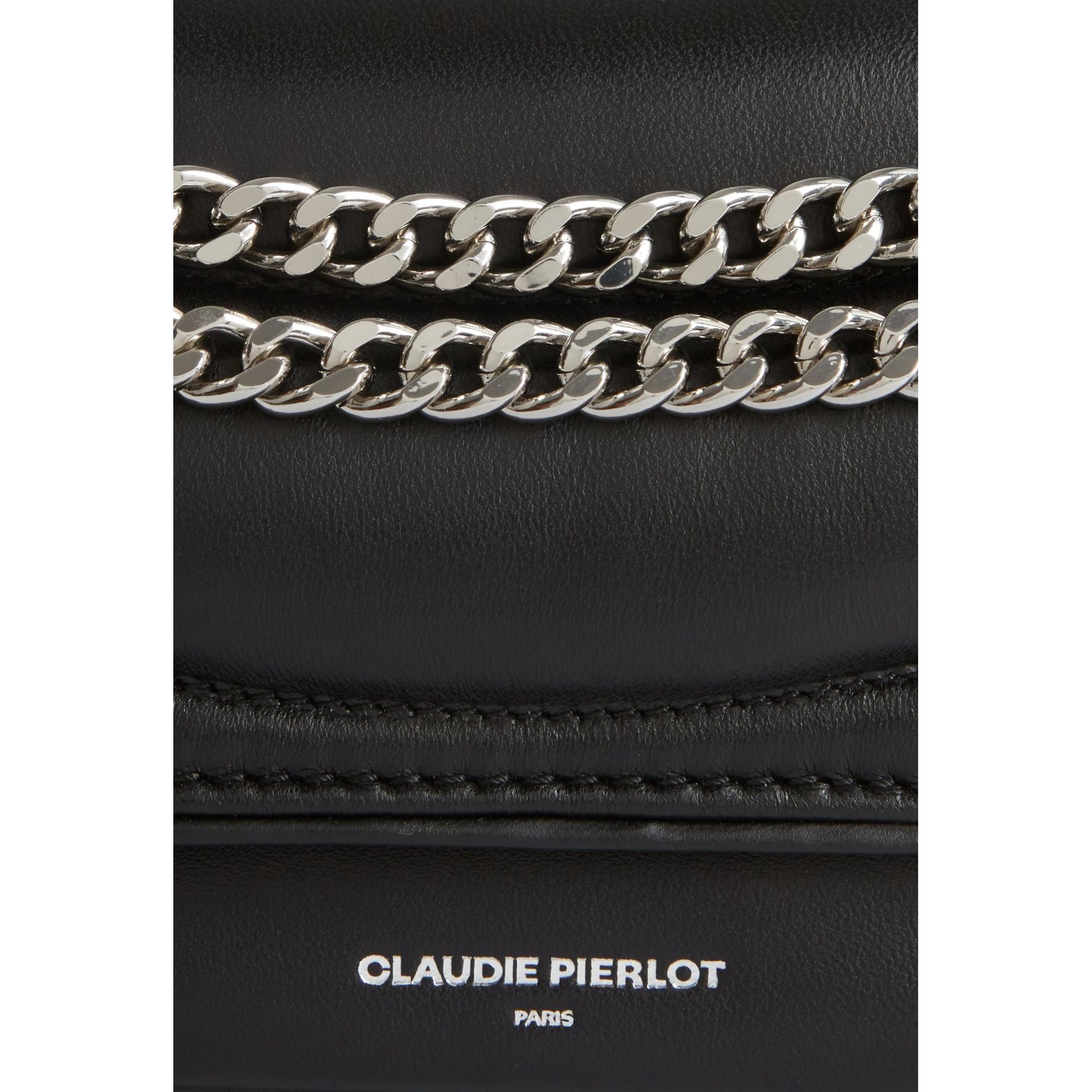 Claudie Pierlot - Bolso Angelina de cuero negro acolchado