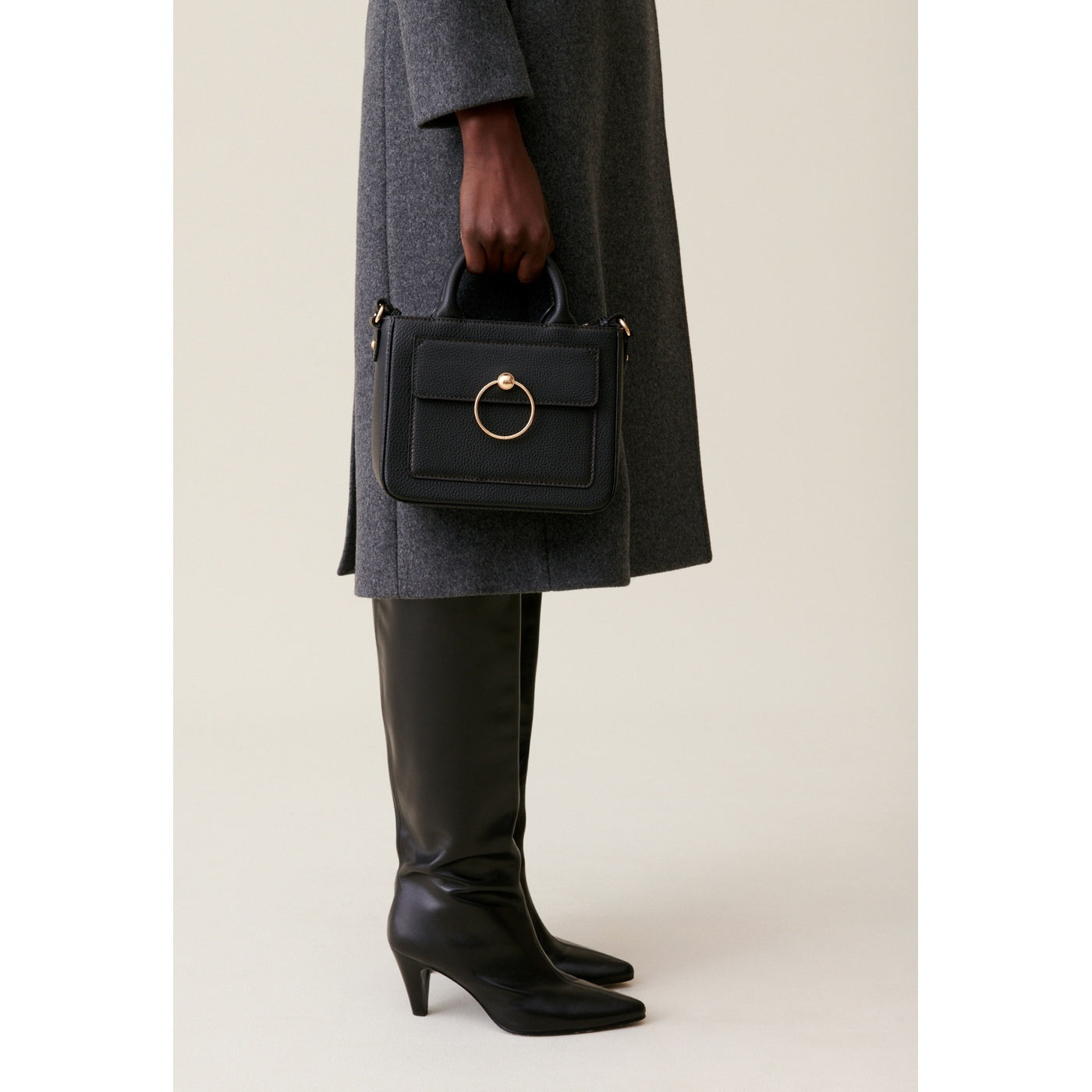 Sac Anouckgrained Noir