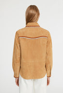 Claudie Pierlot - Blouson Cuir Cimon - Miel