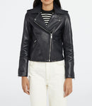 Claudie Pierlot - Leather Jacket - Cuzia - Navy