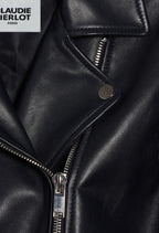 Claudie Pierlot - Leather Jacket - Cuzia - Navy