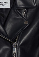 Claudie Pierlot - Blouson Cuir - Cuzia - Marine