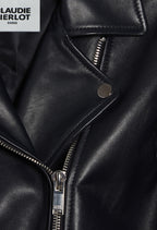 Claudie Pierlot - Leather Jacket - Cuzia - Navy