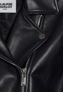 Claudie Pierlot - Leather Jacket - Cuzia - Navy