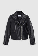 Claudie Pierlot - Blouson Cuir - Cuzia - Marine