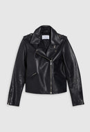 Claudie Pierlot - Leather Jacket - Cuzia - Navy