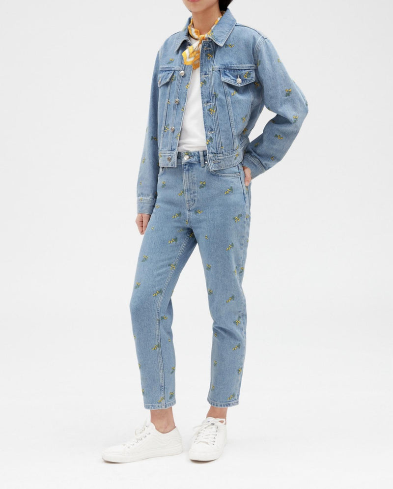 Claudie Pierlot - Blouson Vinobrode - Denim Very Light Blue