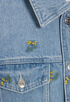 Claudie Pierlot - Vinobrode Jacket - Very Light Blue Denim