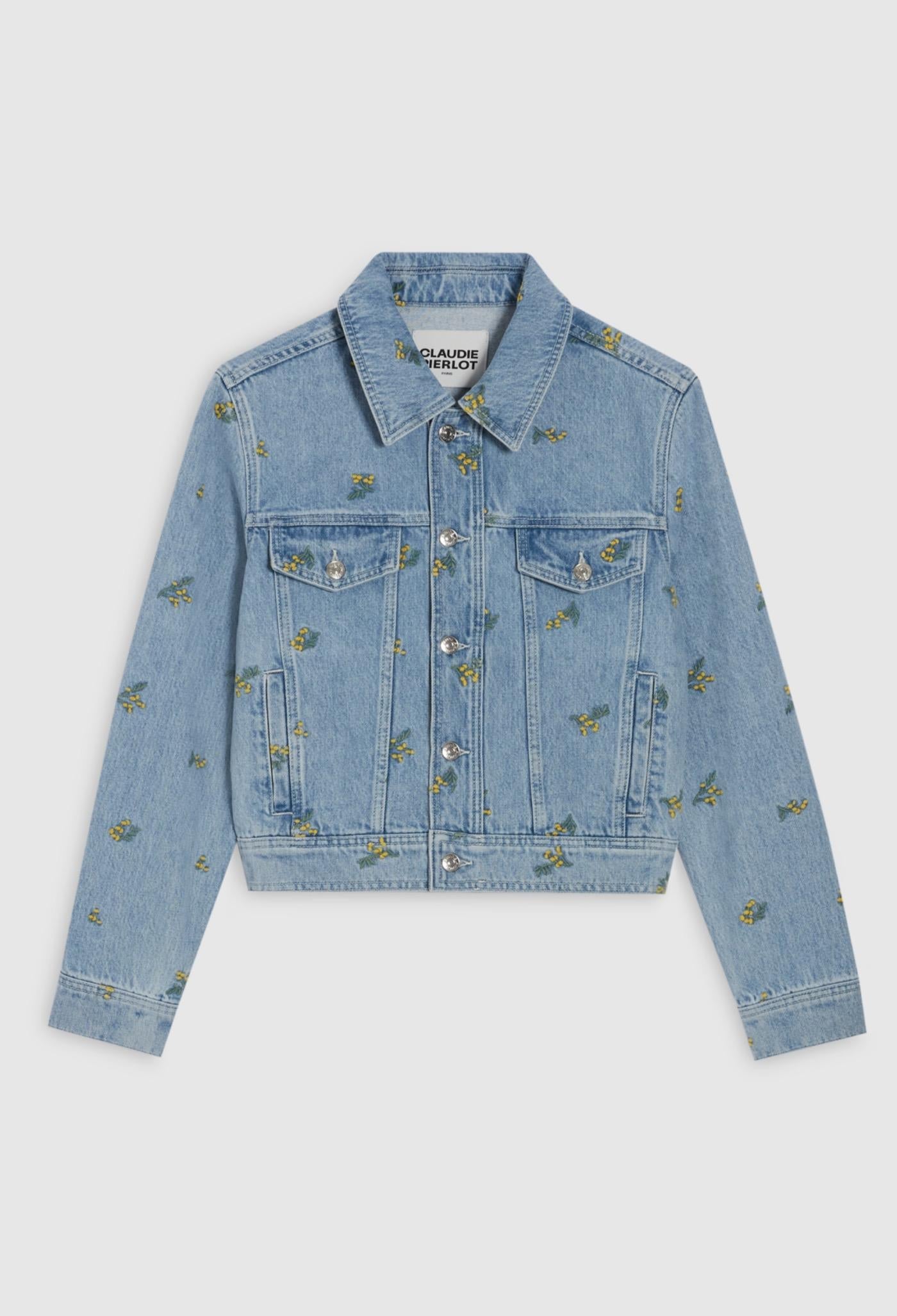 Claudie Pierlot - Vinobrode Jacket - Very Light Blue Denim