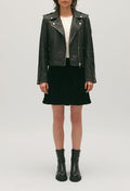 Claudie Pierlot - Blouson Cuir - Club - Noir