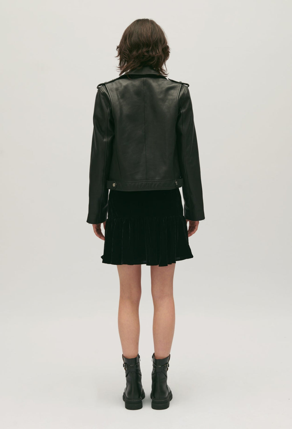 Claudie Pierlot - Blouson Cuir - Club - Noir