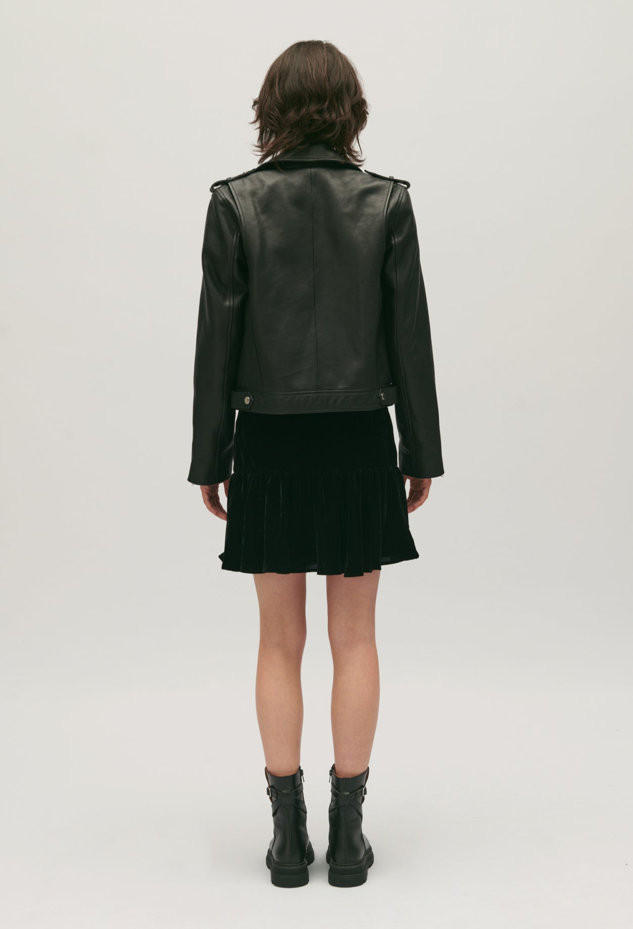 Claudie Pierlot - Blouson Cuir - Club - Noir