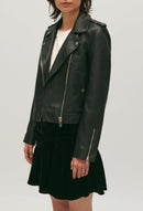 Claudie Pierlot - Blouson Cuir - Club - Noir