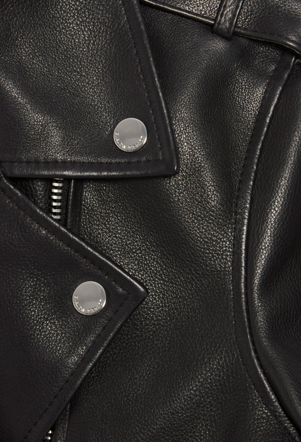 Claudie Pierlot - Blouson Cuir - Club - Noir