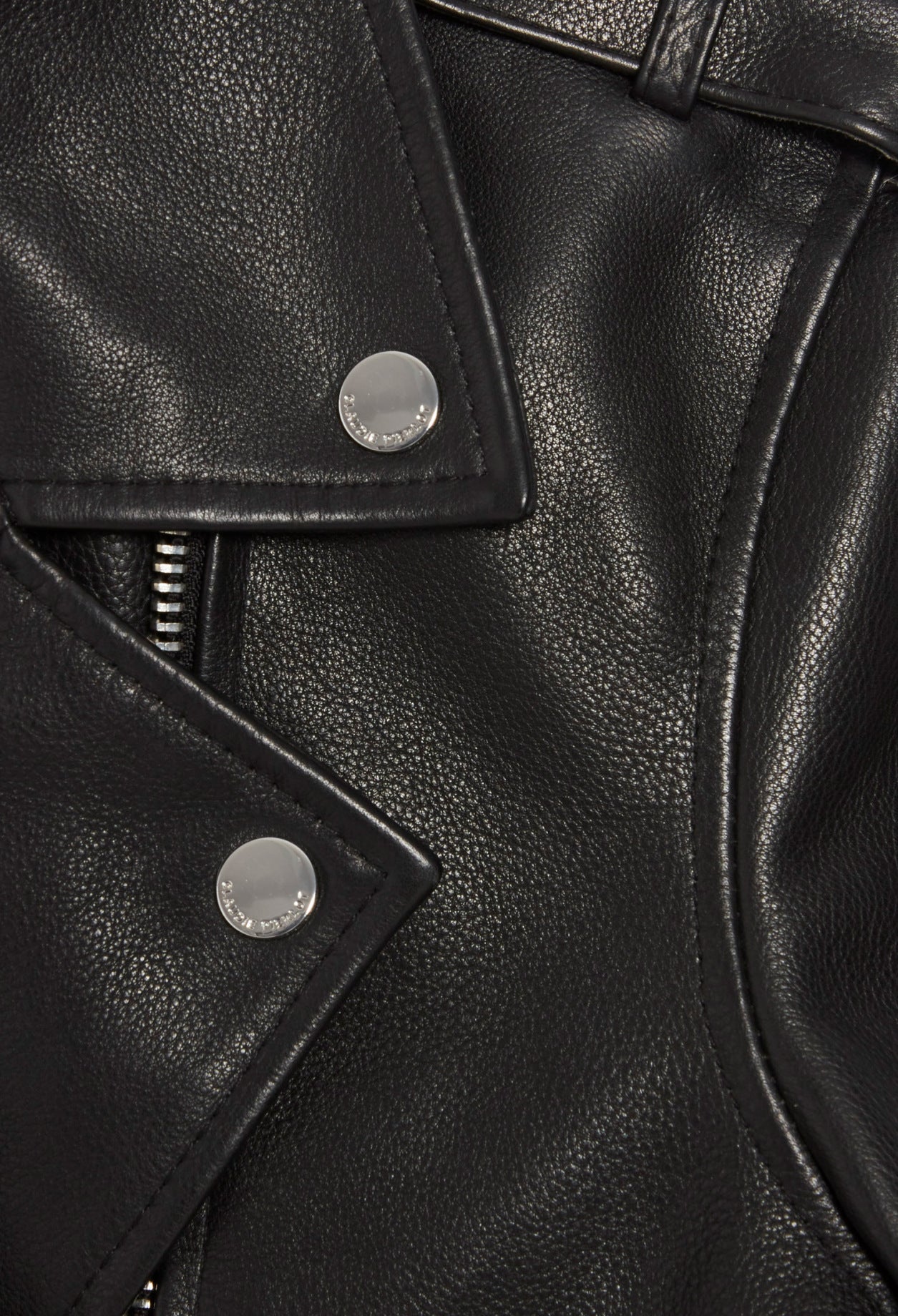 Claudie Pierlot - Blouson Cuir - Club - Noir