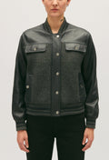 Leather Jacket - Clyde - Two-tone