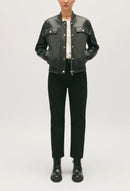 Claudie Pierlot - Blouson Cuir - Clyde - Bicolore