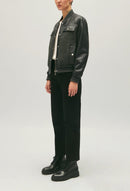 Claudie Pierlot - Blouson Cuir - Clyde - Bicolore
