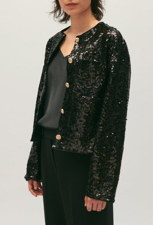 Blouson C&T - Tasmaniesequin - Noir