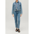 Claudie Pierlot - Chaqueta recta vaquera azul