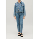 Veste Droite Jean Bleu