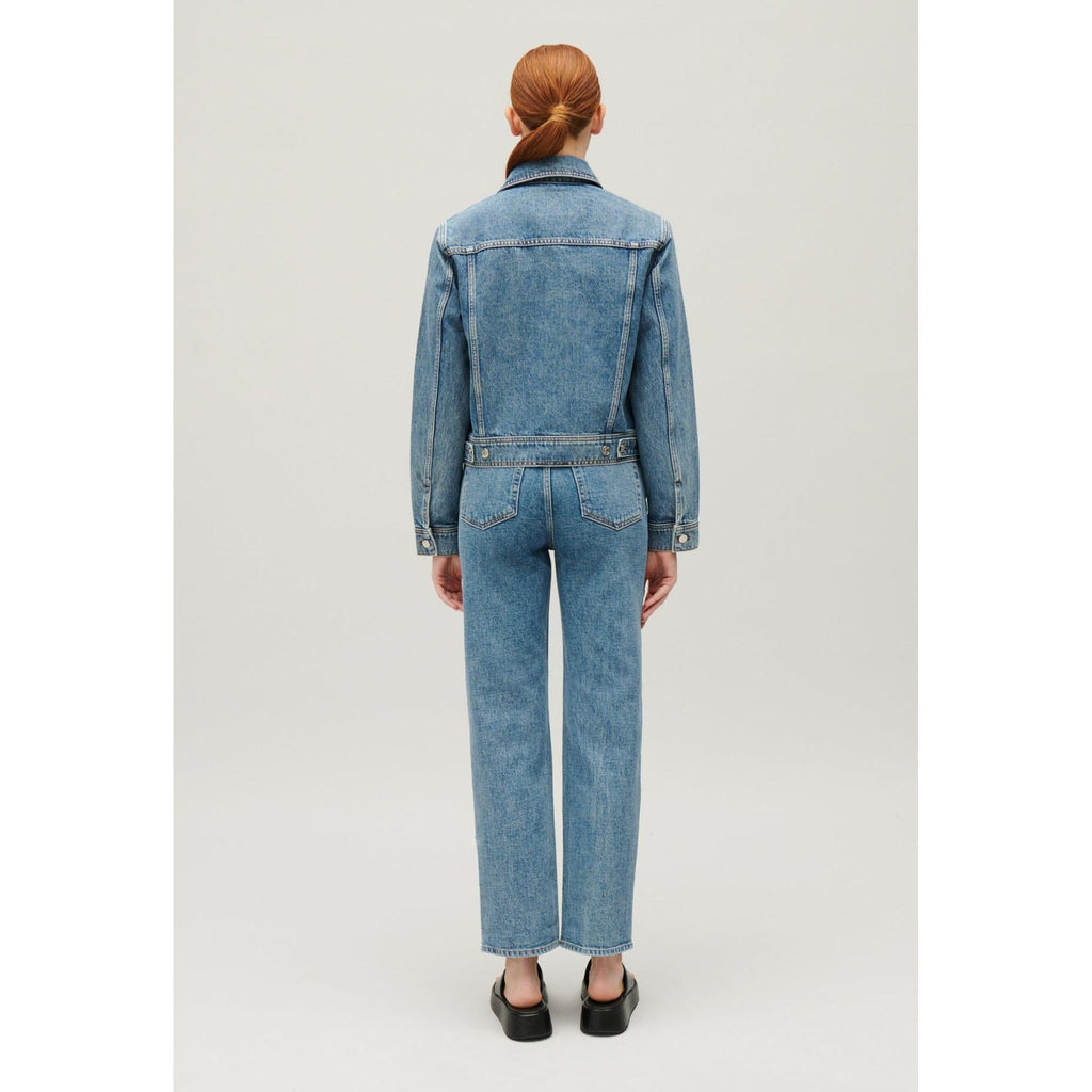 Claudie Pierlot - Chaqueta recta vaquera azul