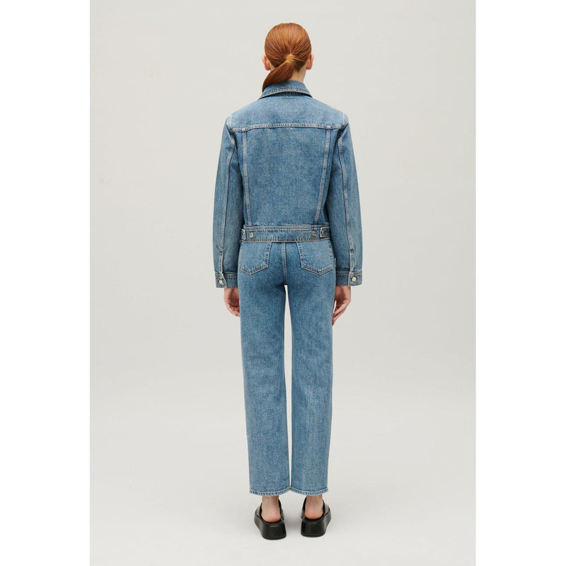 Veste Droite Jean Bleu