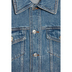 Claudie Pierlot - Chaqueta recta vaquera azul