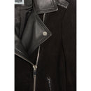 Chaqueta de cuero negra