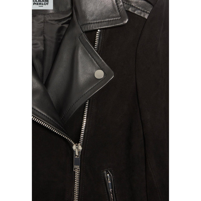 Chaqueta de cuero negra