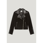 Chaqueta de cuero negra