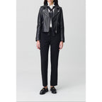Claudie Pierlot - Fitted Smooth Leather Jacket