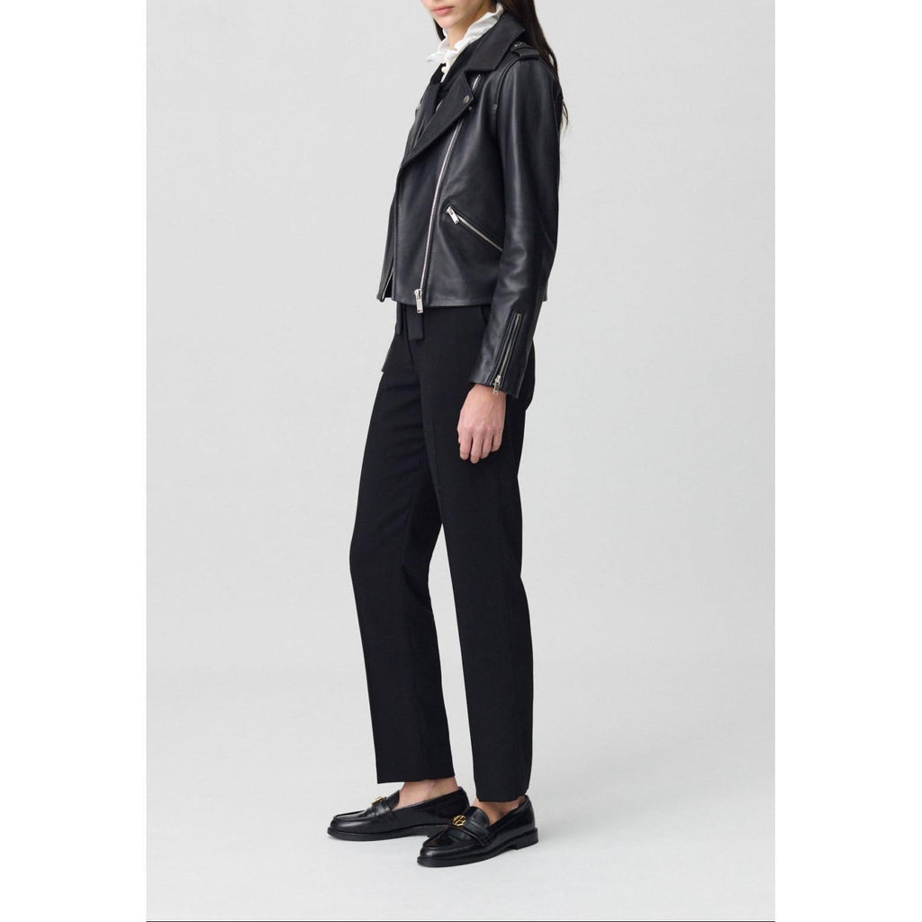 Claudie Pierlot - Fitted Smooth Leather Jacket