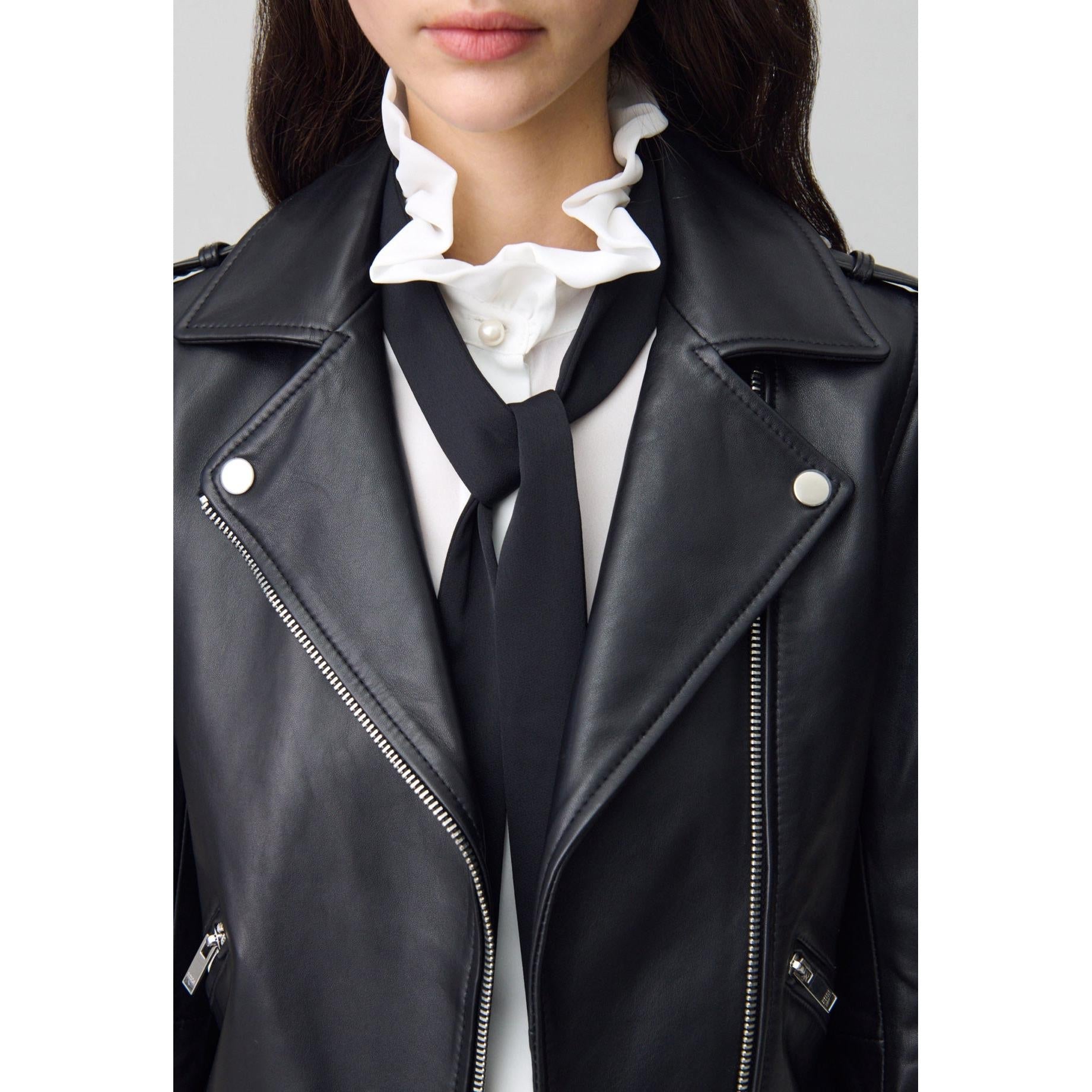 Claudie Pierlot - Fitted Smooth Leather Jacket