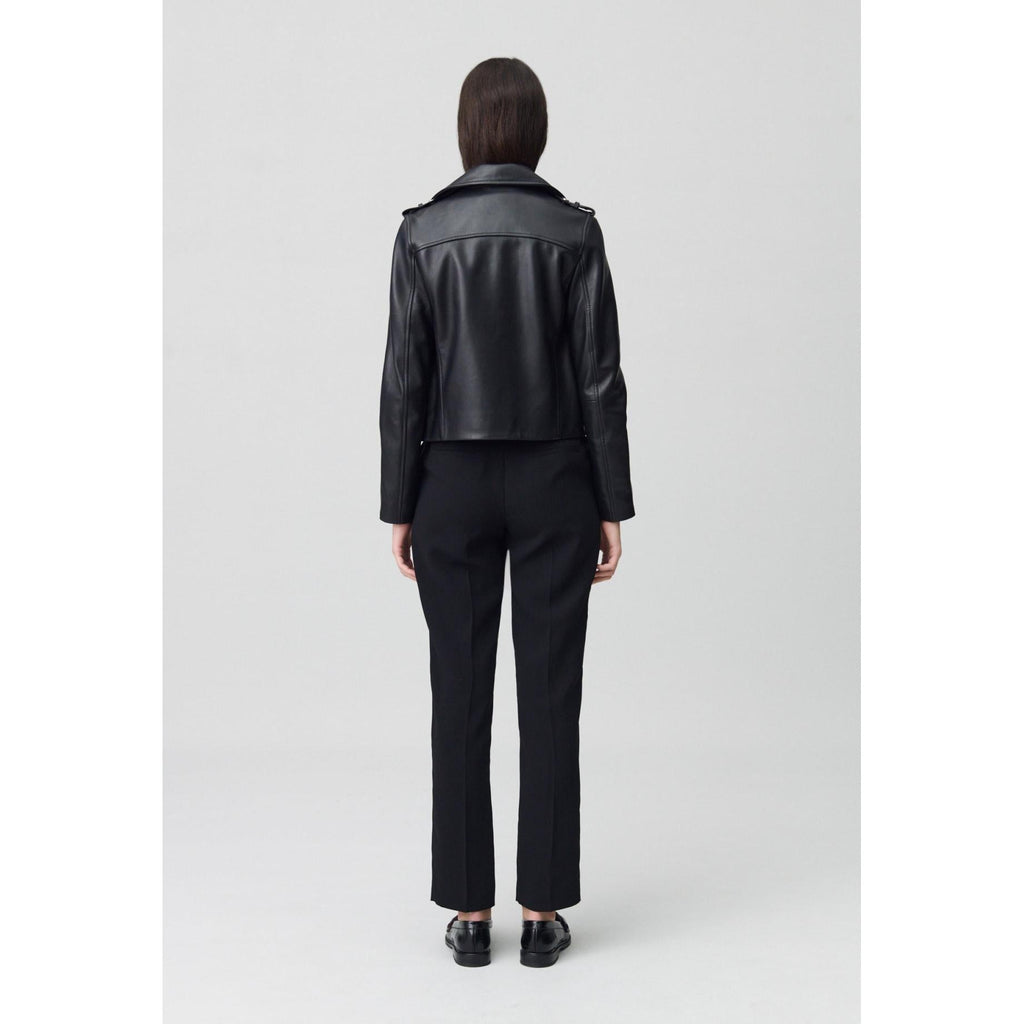 Claudie Pierlot - Fitted Smooth Leather Jacket