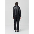 Claudie Pierlot - Fitted Smooth Leather Jacket