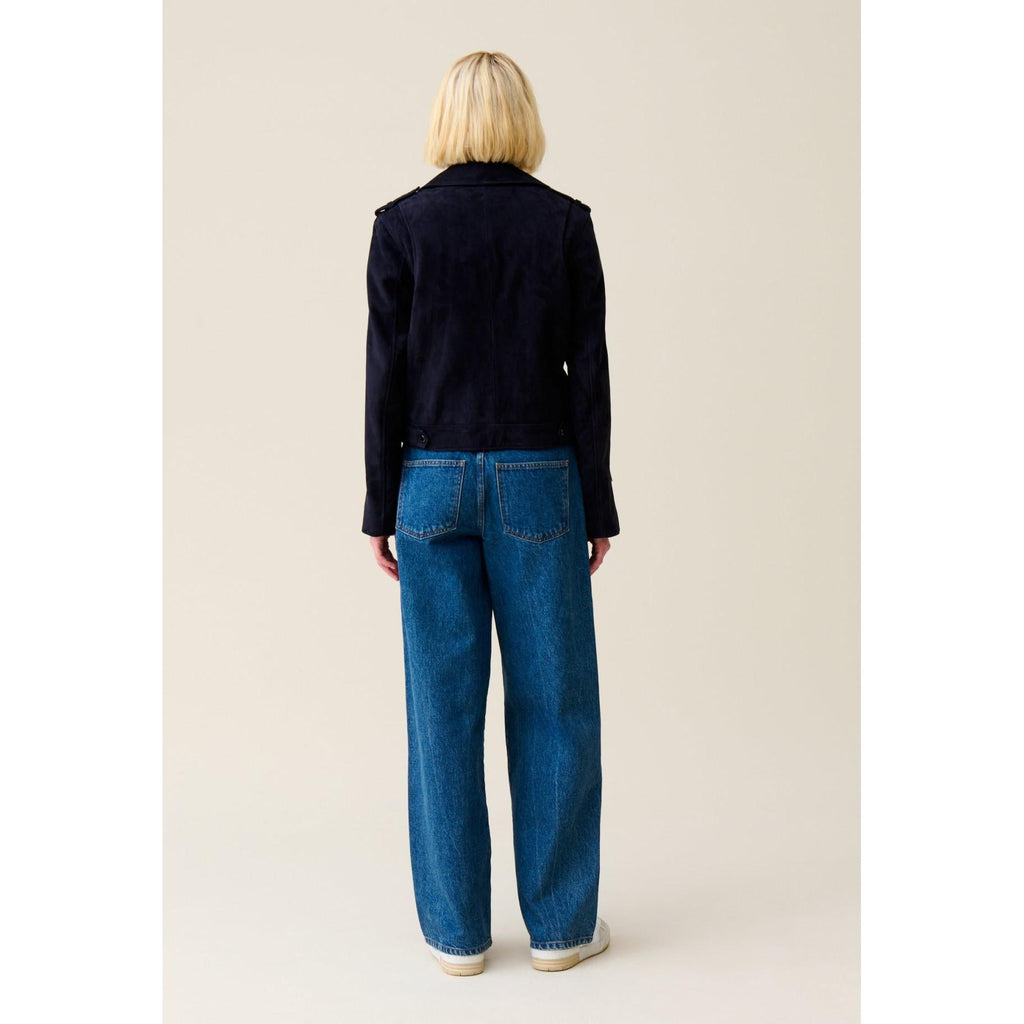 Claudie Pierlot - Veste Perfecto Cuir Suède