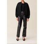 Black Tweed Bomber
