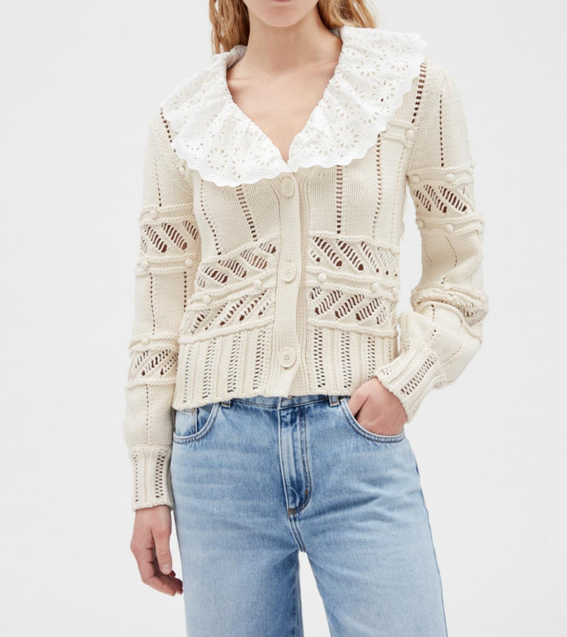 Claudie Pierlot - Madelaine Cardigan - Ecru