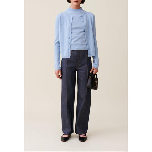 Cardigan Laine Boutonné Broderie Cp