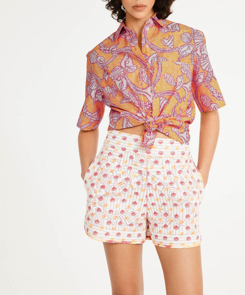 Claudie Pierlot - Camisa - Cereza - Estampado claro